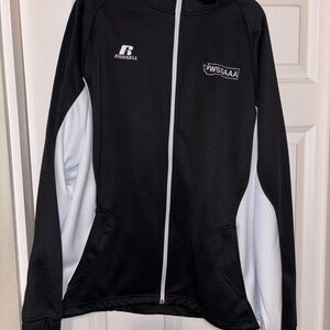 Russell Athletic Black and White Lightweight Jacket